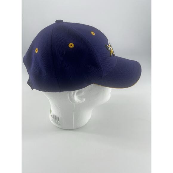 MENS TEAM NFL MINNESOTA VIKINGS CAP HAT ONE SIZE EMBROIDERED PURPLE - Picture 9 of 16
